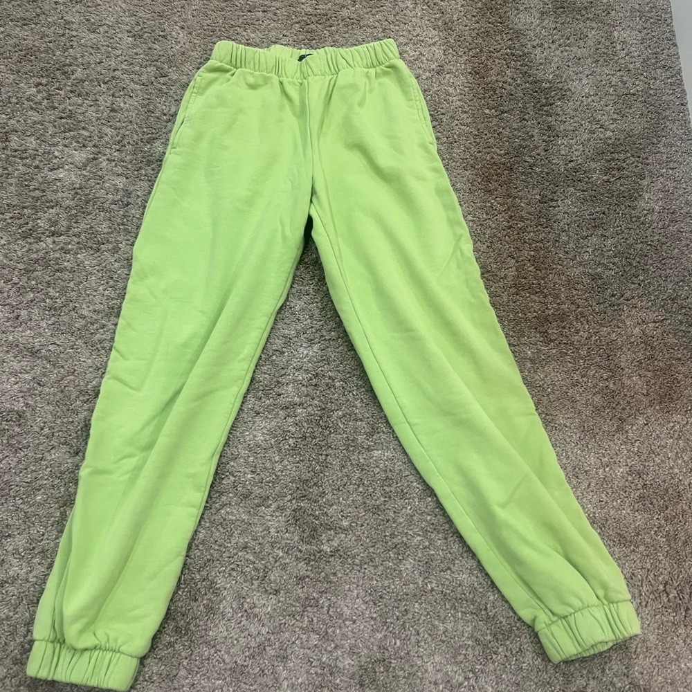 Brandy Melville Lime Green Sweatpants